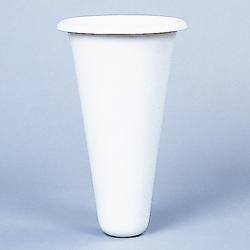  White Plastic Flower Vase Replacement Liner For Bronze Vase - 8.6\" Ht 